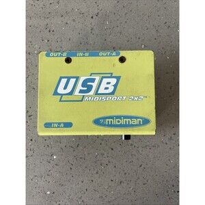 Midiman Midisport 2x2 USB MIDI Interface For Windows & Mac PARTS ONLY